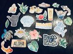 Aloha Beach Pack VSCO Sticker Pack Beach Gifts for Girls Ets